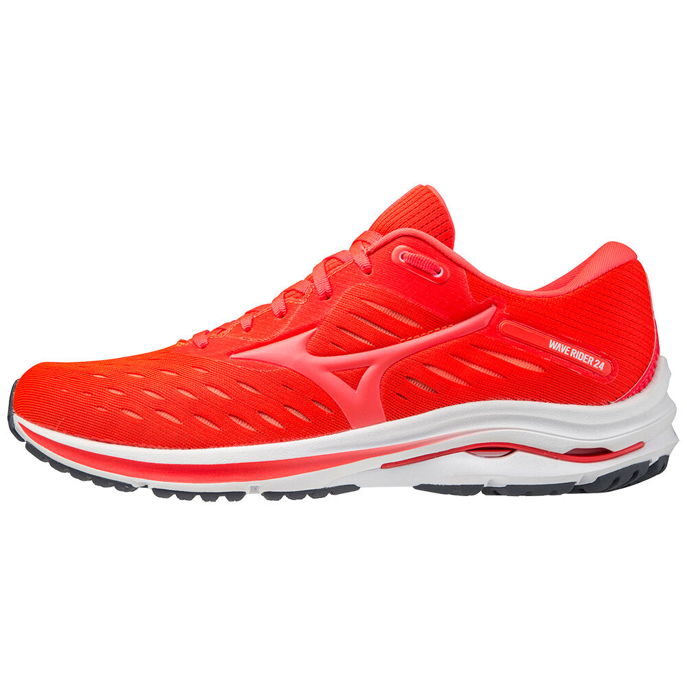 Scarpe Running Mizuno Wave Rider 24 Uomo - Rosse/Corallo - 90865-MLQJ